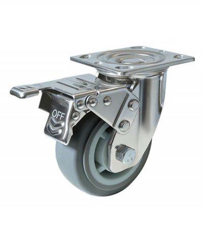 4" Schwerlast-Multimaterial-Lenkrolle
