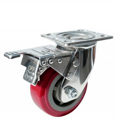 4" Schwerlast-Multimaterial-Lenkrolle